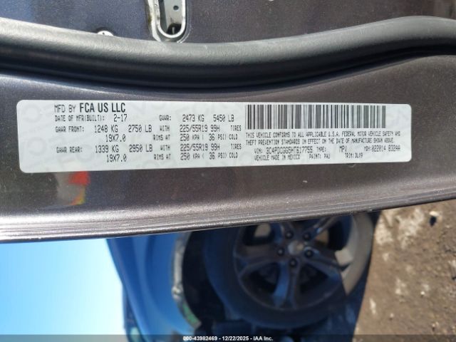 2017 DODGE JOURNEY 3C4PDCGG5HT617755 Photo 8