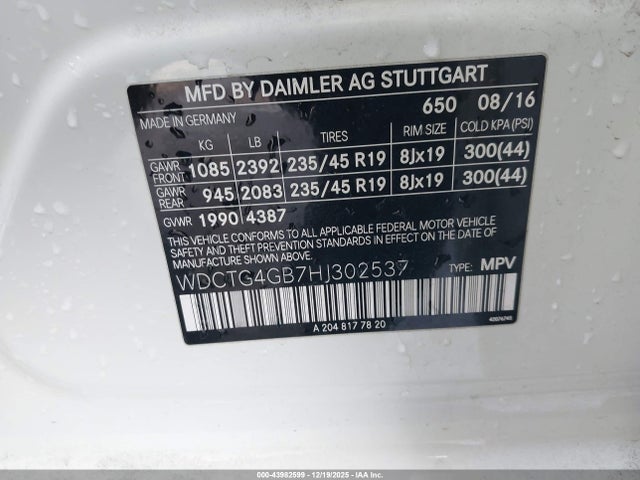 2017 MERCEDES-BENZ GLA 250 WDCTG4GB7HJ302537 Photo 8