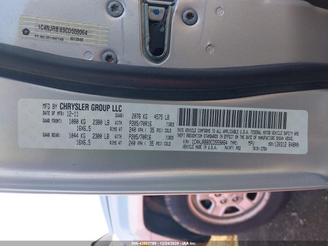 2012 JEEP PATRIOT 1C4NJRBB9CD559064 Photo 8