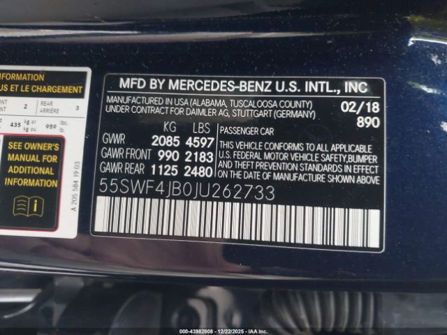 2018 MERCEDES-BENZ C 300 55SWF4JB0JU262733 Photo 8