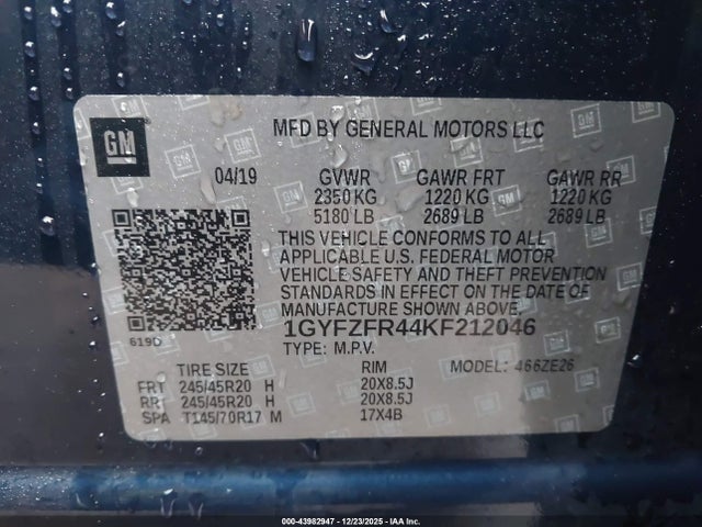 2019 CADILLAC XT4 1GYFZFR44KF212046 Photo 8