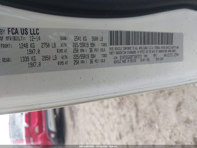 Aukcja sprzedaży 2015 Dodge Journey Crossroad, vin: 3C4PDDGG8FT607272, numer aukcji: 43982959