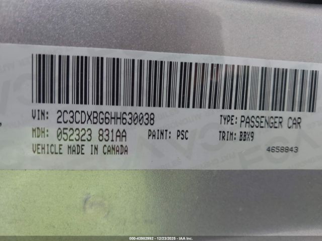 2017 DODGE CHARGER 2C3CDXBG6HH630038 Photo 8