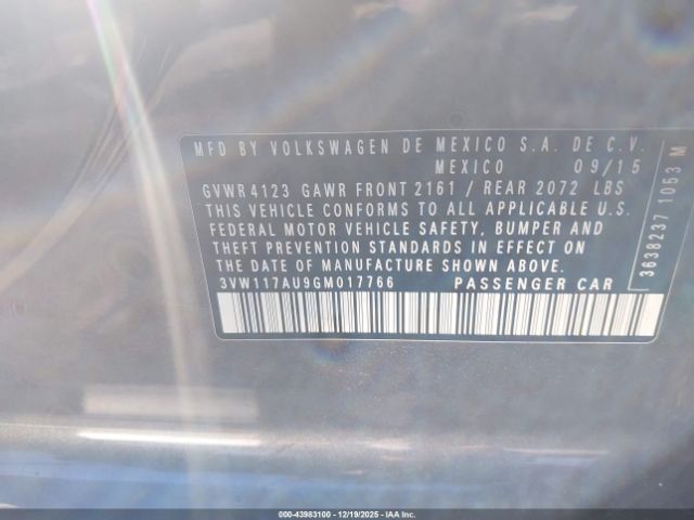 2016 VOLKSWAGEN GOLF 3VW117AU9GM017766 Photo 8