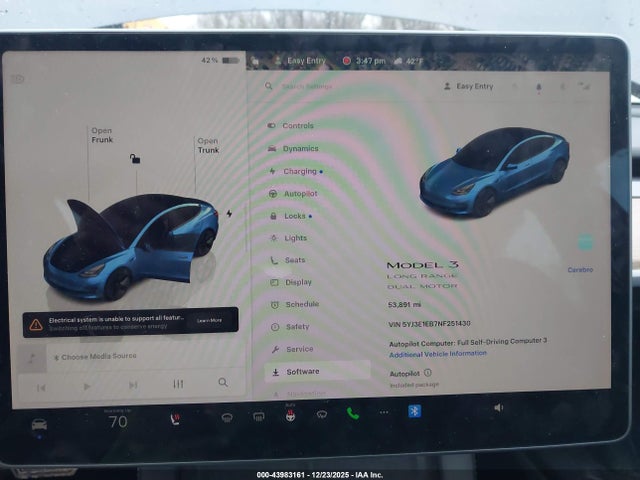 2022 TESLA MODEL 3 5YJ3E1EB7NF251430 Photo 6