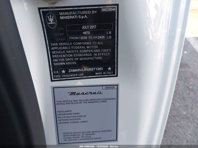 2018 MASERATI GRANTURISMO ZAM45VLA1J0271263 Photo 8