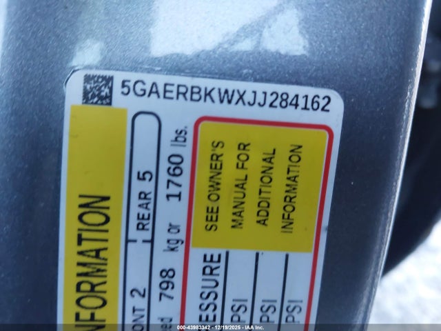 Продаж на аукціоні авто 2018 Buick Enclave Essence, vin: 5GAERBKWXJJ284162, номер лоту: 43983342
