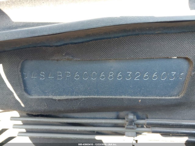 2008 Subaru Outback მანქანა იყიდება აუქციონზე, vin: 4S4BP60C686326603, აუქციონის ნომერი: 43983410