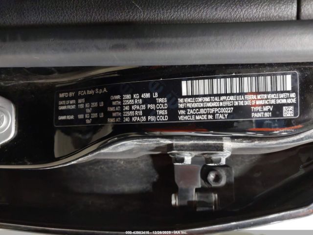 2015 JEEP RENEGADE ZACCJBDT0FPC00227 Photo 8