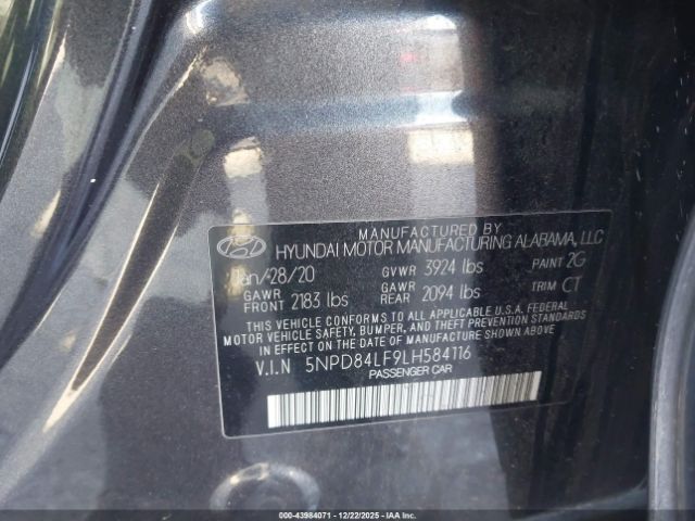 2020 HYUNDAI ELANTRA 5NPD84LF9LH584116 Photo 8