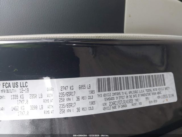 2020 CHRYSLER PACIFICA 2C4RC1FG7LR141859 Photo 8