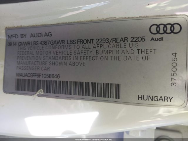 2015 AUDI A3 WAUACGFF6F1058646 Photo 8