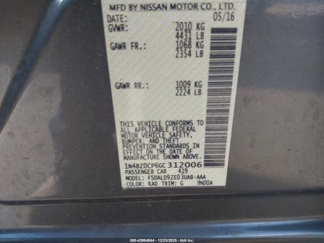 2016 NISSAN LEAF 1N4BZ0CP6GC312006 Photo 8