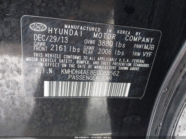 Hyundai ELANTRA SE 2014 KMHDH4AE8EU088562 Image 9
