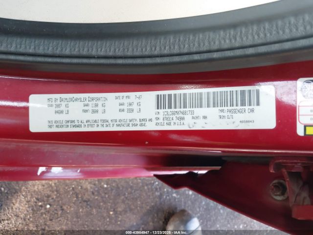 2007 CHRYSLER SEBRING 1C3LC66M07N681733 Photo 8
