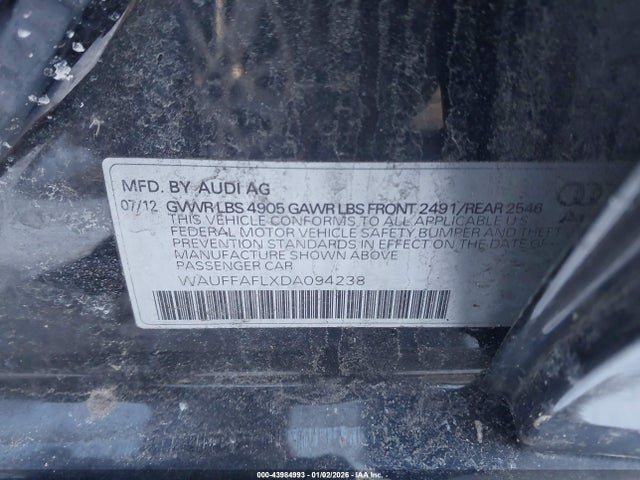 2013 AUDI A4 WAUFFAFLXDA094238 Photo 8