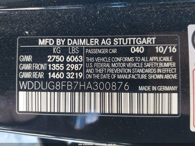 2017 MERCEDES-BENZ S 550 WDDUG8FB7HA300876 Photo 8