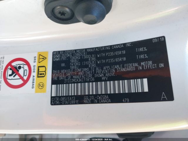 2019 LEXUS RX 350 2T2ZZMCA3KC118136 Photo 8