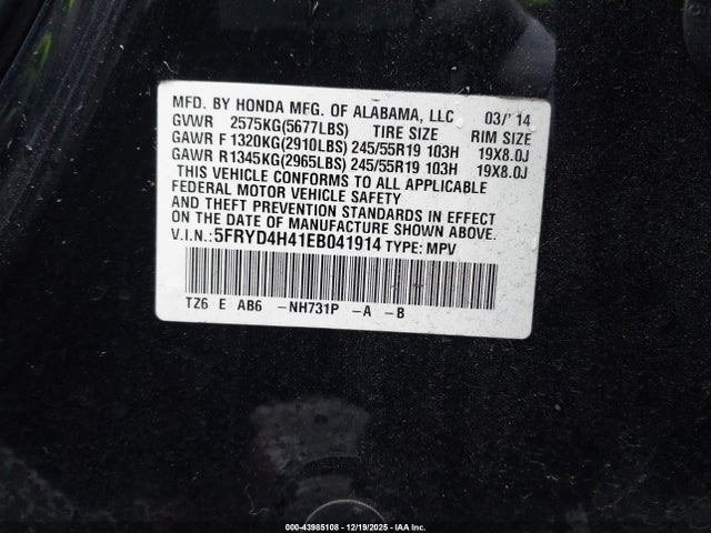 2014 ACURA MDX 5FRYD4H41EB041914 Photo 8