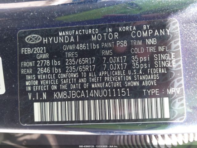 2022 HYUNDAI TUCSON HYBRID KM8JBCA14NU011151 Photo 8
