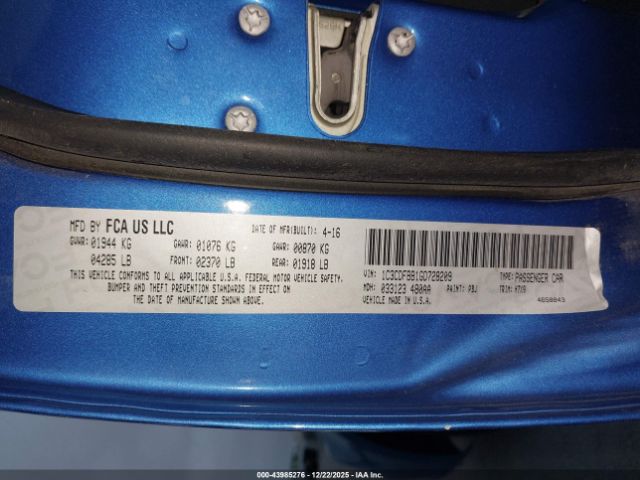 2016 DODGE DART 1C3CDFBB1GD728209 Photo 8