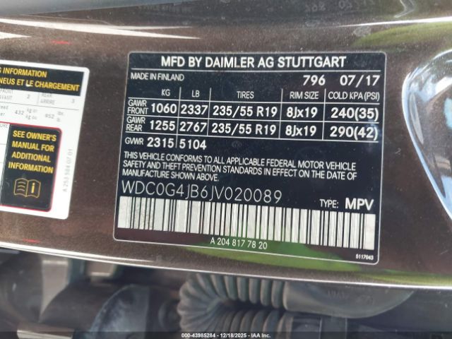 2018 MERCEDES-BENZ GLC 300 WDC0G4JB6JV020089 Photo 8