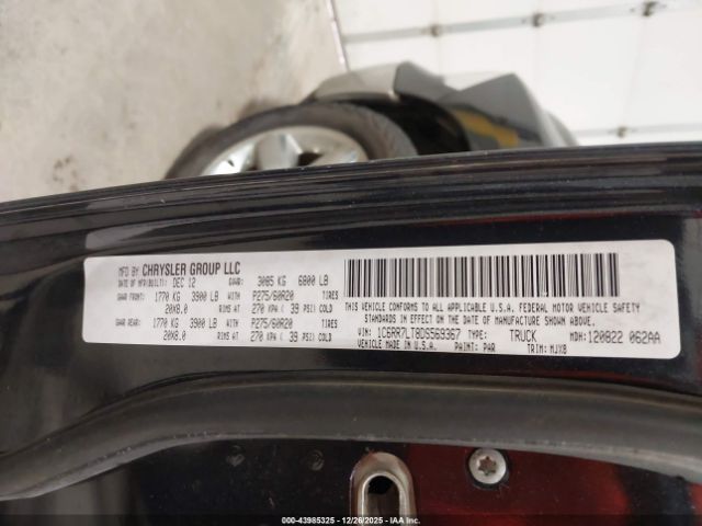 2013 RAM 1500 1C6RR7LT8DS569367 Photo 8