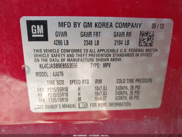 2014 BUICK ENCORE KL4CJASB9EB553556 Photo 8