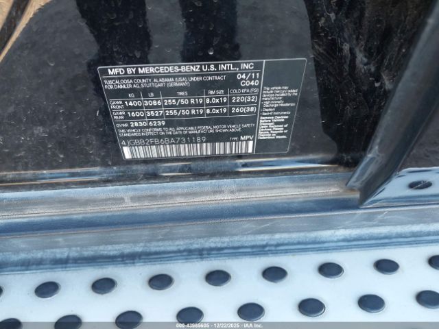 2011 MERCEDES-BENZ ML 350 BLUETEC 4JGBB2FB6BA731189 Photo 8