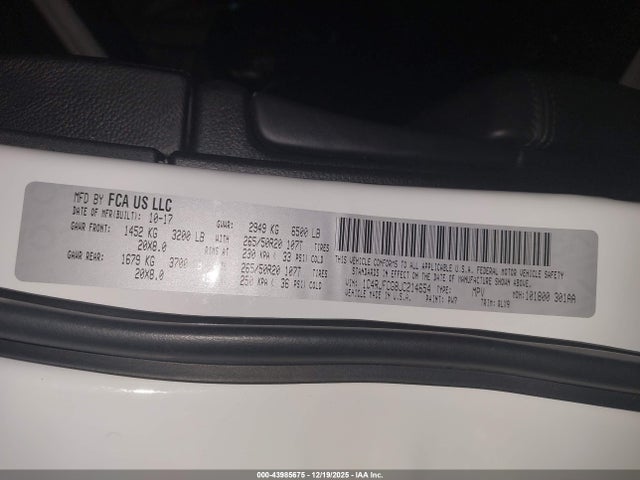 Продажа на аукционе авто 2018 Jeep Grand Cherokee High Altitude 4x4, vin: 1C4RJFCG8JC214654, номер лота: 43985675