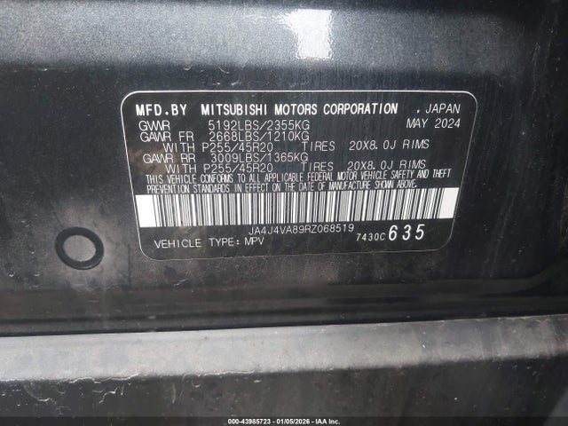 2024 MITSUBISHI OUTLANDER SPORT JA4ARUAU1RU010314 Photo 8