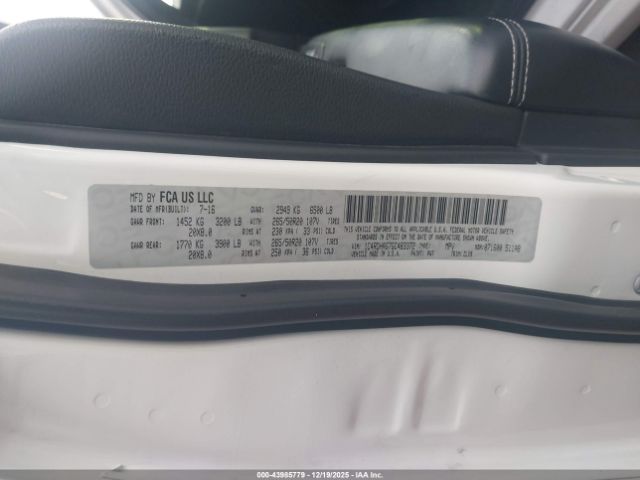 2016 DODGE DURANGO 1C4RDHAG7GC483372 Photo 8