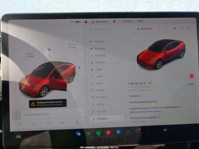 2021 TESLA MODEL Y 5YJYGDEEXMF199138 Photo 6