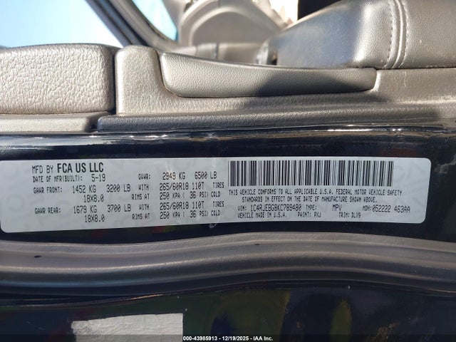 1C4RJEBG8KC789480 Jeep Grand Cherokee Limited 4x2