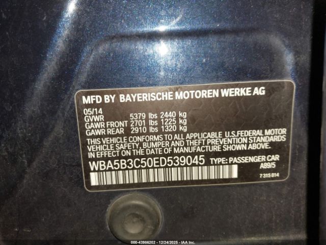 2014 BMW 535I WBA5B3C50ED539045 Photo 8