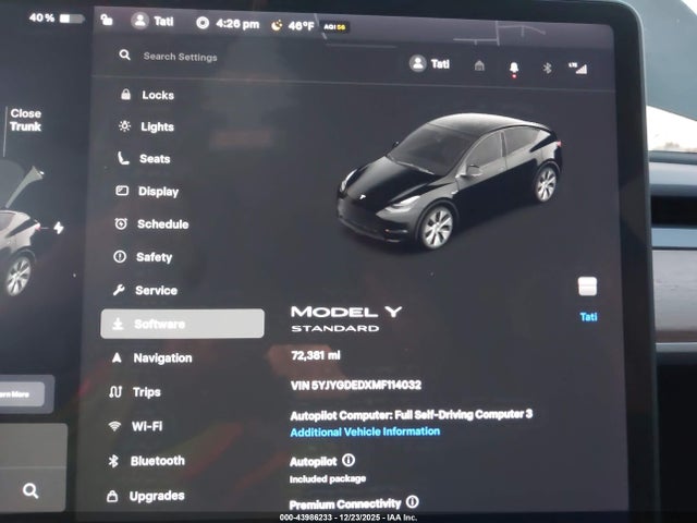 2021 TESLA MODEL Y 5YJYGDEDXMF114032 Photo 6