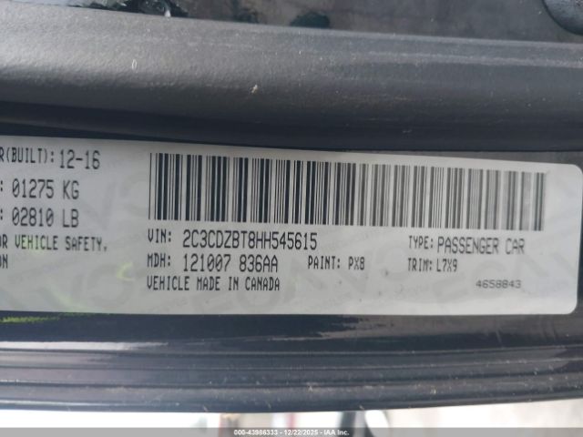 2017 DODGE CHALLENGER 2C3CDZBT8HH545615 Photo 8