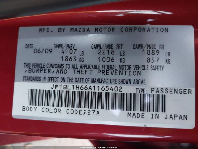 2010 MAZDA MAZDA3 JM1BL1H66A1165402 Photo 8