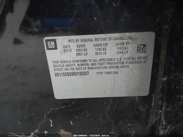 2014 CHEVROLET IMPALA 2G1155S39E9125207 Photo 8