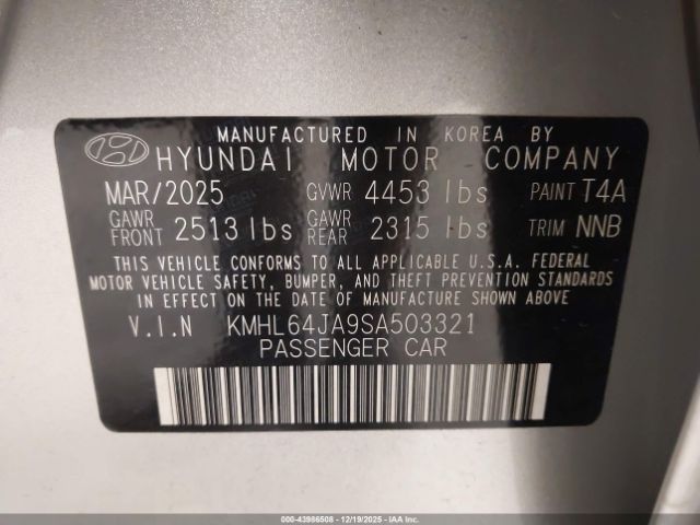 2025 HYUNDAI SONATA KMHL64JA9SA503321 Photo 8
