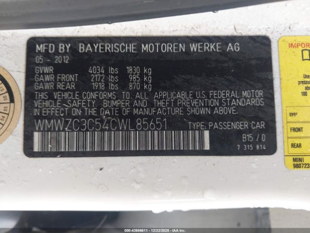 2012 MINI COOPER S COUNTRYMAN WMWZC3C54CWL85651 Photo 8