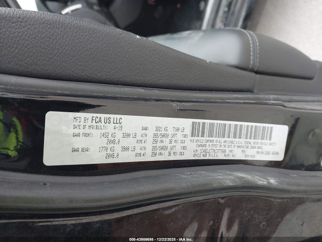 2019 DODGE DURANGO 1C4SDJCT7KC777608 Photo 8