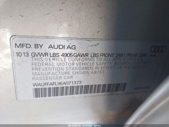 2014 AUDI A4 WAUFFAFL9EA071373 Photo 8