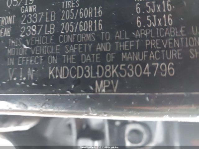 2019 KIA NIRO PLUG-IN HYBRID KNDCD3LD8K5304796 Photo 8