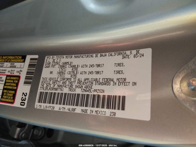 3TMLB5JN3RM007761 Toyota Tacoma Sr5