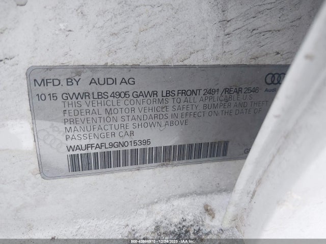 2016 AUDI A4 WAUFFAFL9GN015395 Photo 8