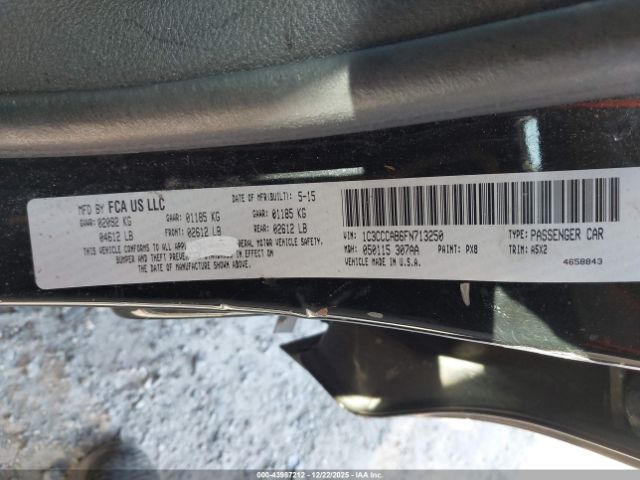 2015 CHRYSLER 200 1C3CCCAB6FN713250 Photo 8