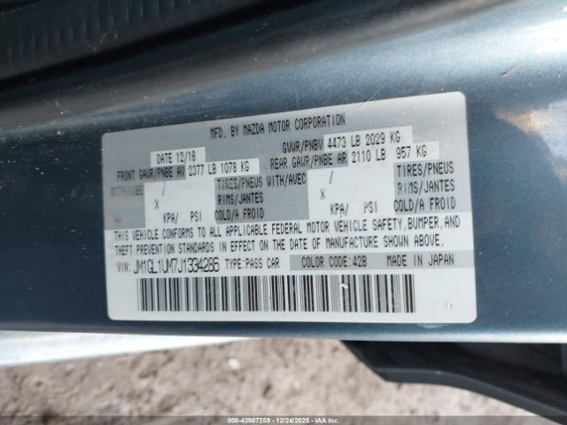 2018 MAZDA MAZDA6 JM1GL1UM7J1334286 Photo 8