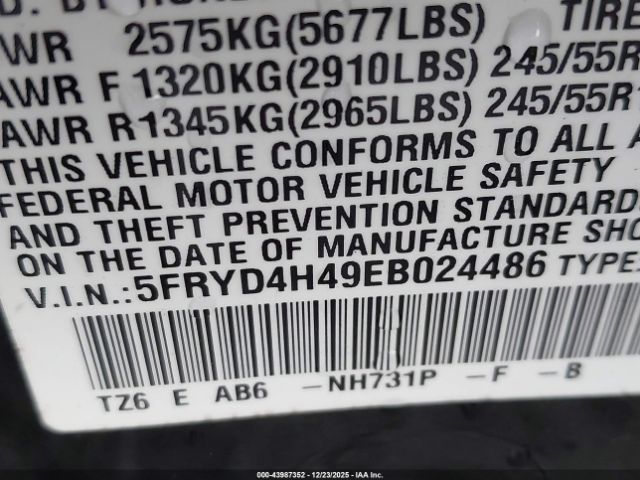 2014 ACURA MDX 5FRYD4H49EB024486 Photo 8