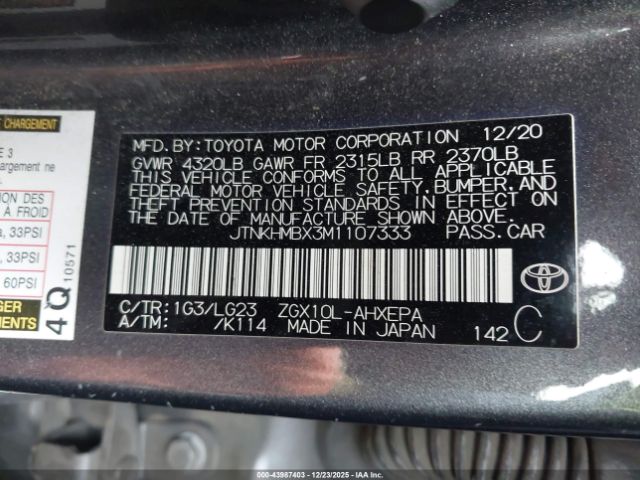 2021 TOYOTA C-HR JTNKHMBX3M1107333 Photo 8